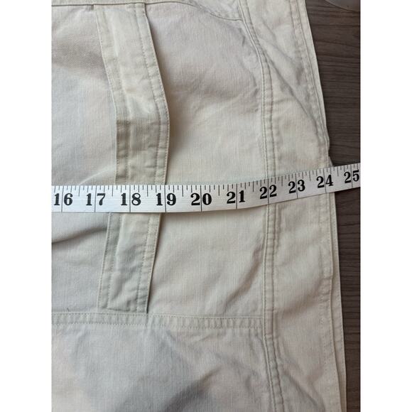 J Jill Layer Jacket Size Large Cream Lightweight Linen Tencel Blend Costal - Picture 8 of 11